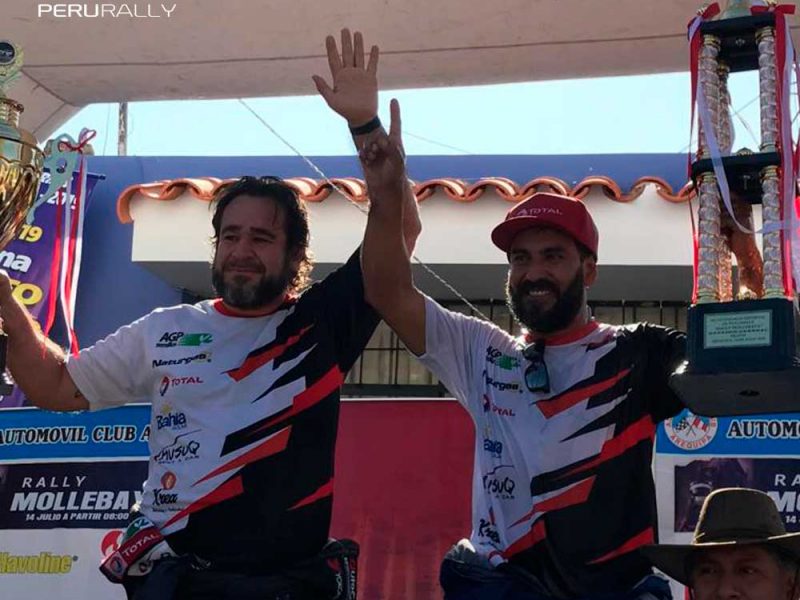 Víctor Cárdenas ocupa el primer lugar del Rally Mollebaya 2019