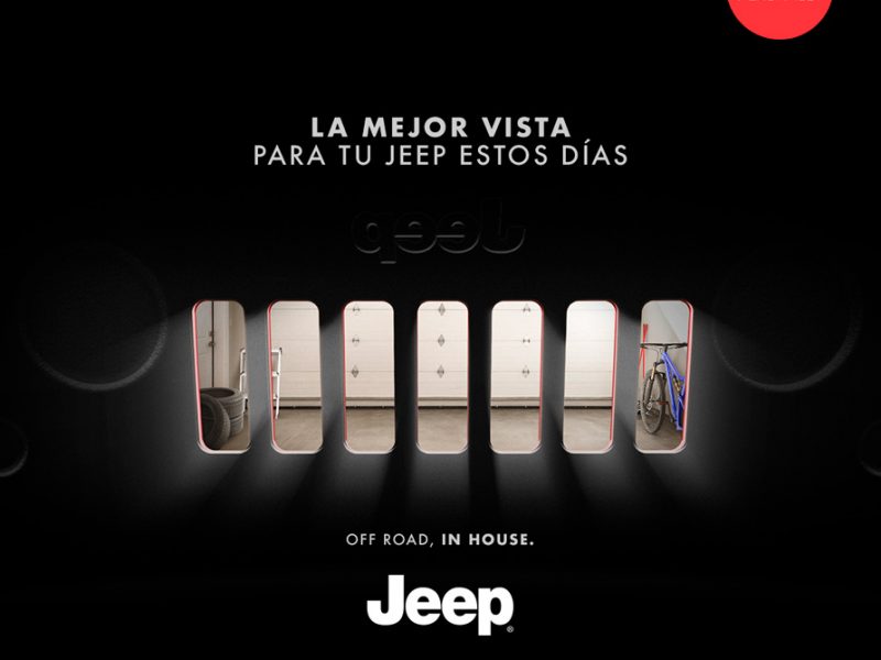 Jeep busca concientizar al público durante el aislamiento social con su iniciativa Off Road, In House